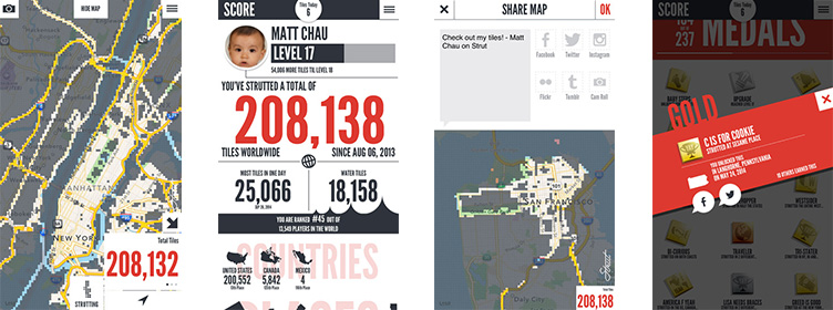 strut - location-based tracking app